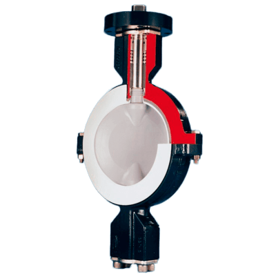 Durco Lined Butterfly Valve, BTV